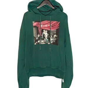 Off-White Green Caravaggio Print Hoodie